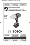 Bosch IWHT180 Specifications