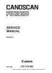 Canon CANOSCAN FB1210U Service manual