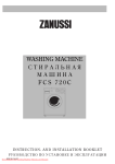 Zanussi FCS 720C Specifications