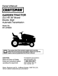 Craftsman 917.275023 Owner`s manual