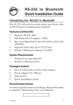 SIIG RS-232 to Bluetooth Installation guide