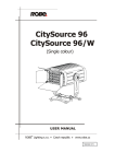 Robe CitySource 96W Specifications