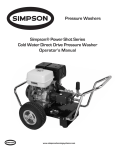 Simpson Power Shot Series Operator`s manual