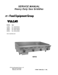 Vulcan-Hart 48RRG Service manual