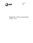 AT&T PagePac Plus AmpliCenter Installation guide