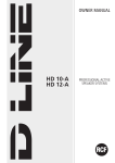 D Line HD 12-A User manual