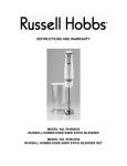 Russell Hobbs RHSC050 Instruction manual