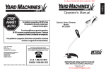 Yard Machines MTD308P Operator`s manual