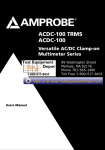 Amprobe ACDC-100 Specifications