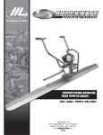 Marshalltown Company Shockwave Power Screed Technical data