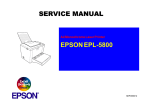 Epson EPL 5800 - B/W Laser Printer Service manual