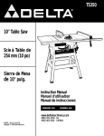 Delt TS350 Instruction manual