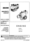 Craftsman 143.995008 Operator`s manual
