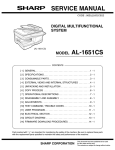 Sharp AL-1651CS Service manual