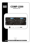 DAPAudio CDMP-2200 Product guide