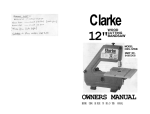 Clarke CBS-12WB Owner`s manual