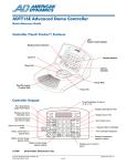 American Dynamics ADTT16E Operator`s manual