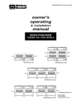 Middleby Marshall PS360-U Installation manual