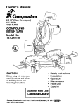 COMPANION 137.245130 Owner`s manual