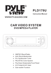 PYLE Audio PLD179U Instruction manual