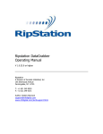 MF DIGITAL Ripstation DataGrabber User manual