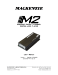Mackenzie M2 User`s manual