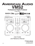 American Audio VMS2 User guide