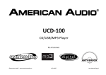American Audio UCD100 Specifications