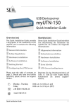 SEH myUTN-150 Installation guide