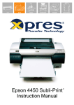 Epson Subli-Print 4450 Instruction manual