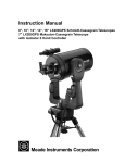 Meade LX200 Instruction manual