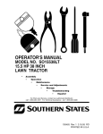Electrolux Southern States SO15538LT Operator`s manual