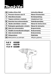 Makita 6226D Instruction manual