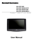 Marshall Electronics M-LCD7-HDMI User manual