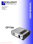 BOXLIGHT CP718e User manual