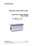 Wavecom FASTRACK M1306B User guide