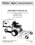 Walker MTEFI Owner`s manual