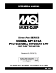 MULTIQUIP SP1E16A Specifications