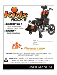 Pride Mobility Kids up series User manual