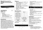 AVLink WVGA-RS User manual