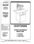 Craftsman 113.198210 Owner`s manual