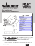 WAGNER Optimus Owner`s manual