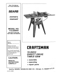 Craftsman 113.226640 Owner`s manual