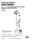 Craftsman 315.101532 Operator`s manual