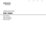 Denon DN-700H Owner`s manual