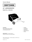 Craftsman 486.24221 Operating instructions