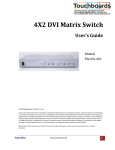Avenview SW-DVI-4X2 User`s guide