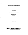 Westerbeke 38B FOUR Operator`s manual