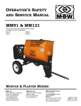 MBW MM121 Service manual