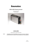 Saunatec Helo 20SL User guide